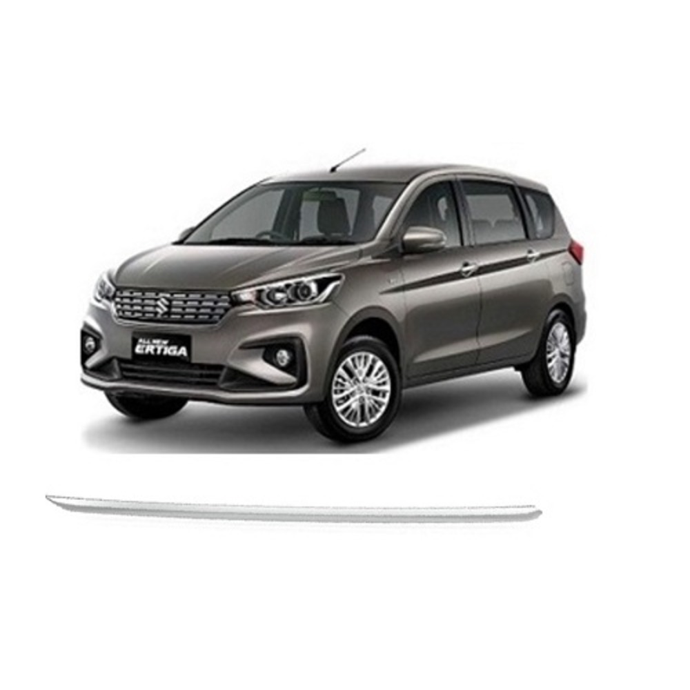 Chrome Trunk Garnish Compatible with Ertiga New - Silver 